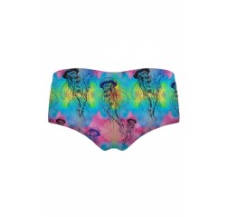 Cartoon Jellyfish Print Elastic Waist Underwear Shorts