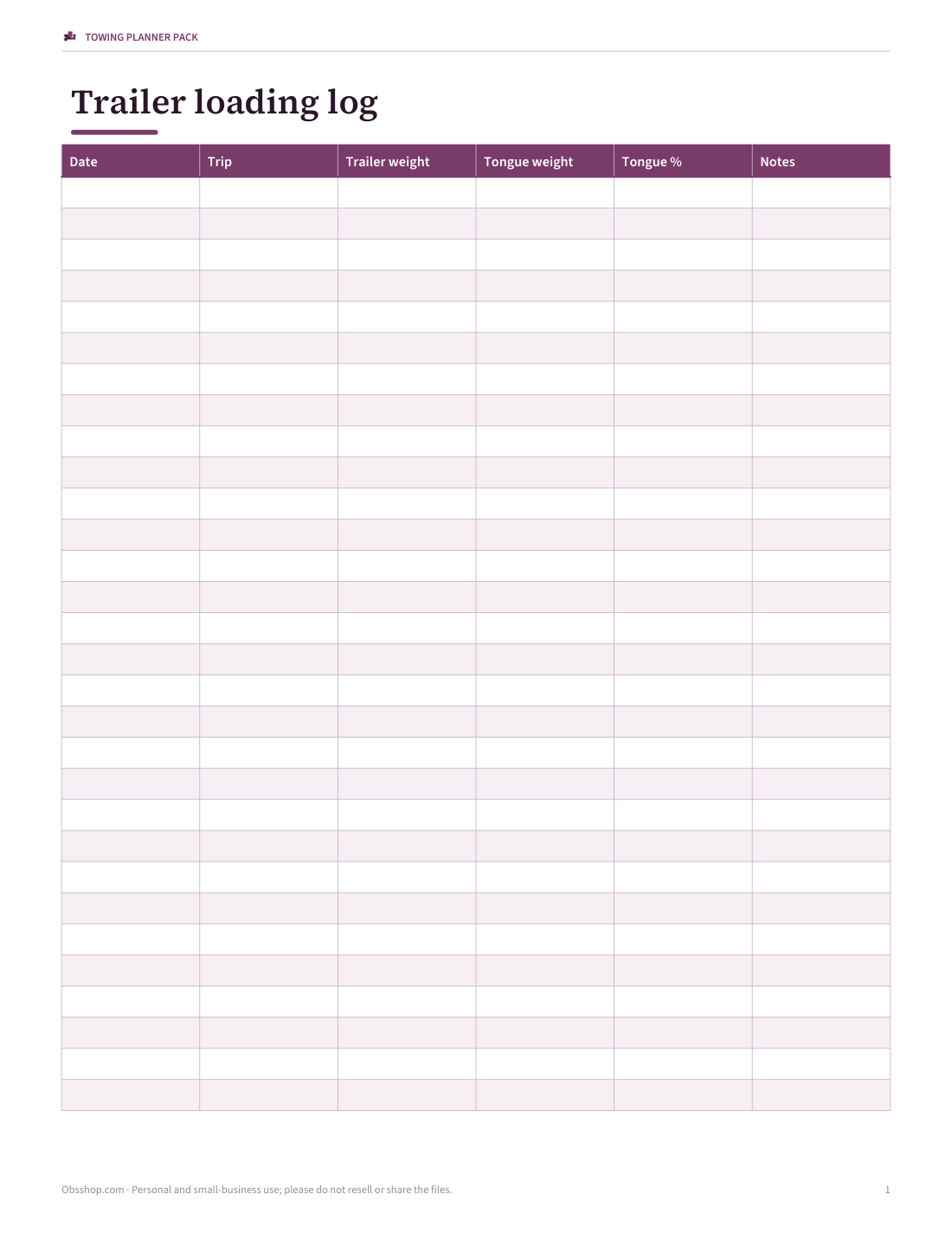 Preview of the first page of Loading log (PDF/DOCX/XLSX)